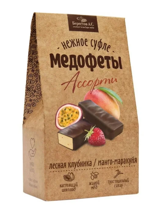  Берестов Медофеты Манго маракуйя и клубникой,150г    в Усинске