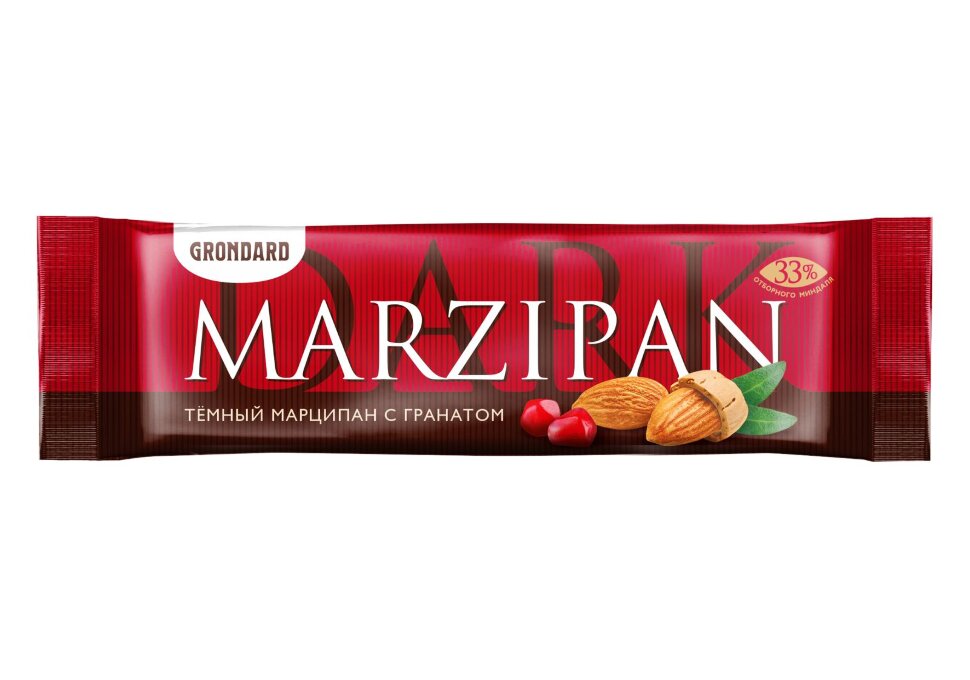  TM Grondard     (10973) Батончики глазированные Марципановые ГРАНАТ, (24шт по 50г)       в Усинске