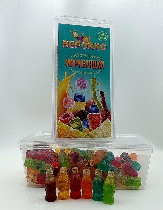 №2 Жевательный мармелад Бутылочки, 250г      в Усинске
